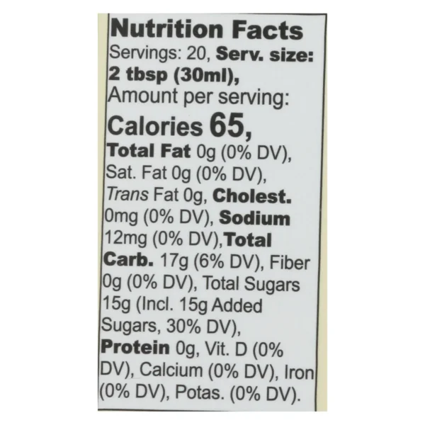 Wholesome Sweeteners Organic Syrup - Pancake Lite - Case Of 6 - 20 Fl Oz - Image 2