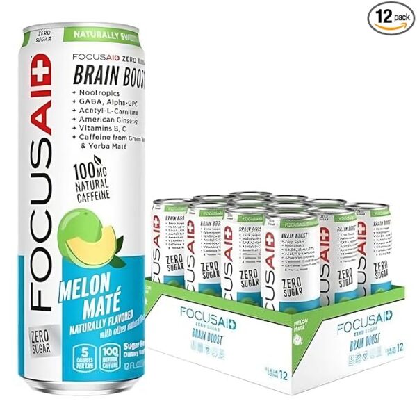 LIFEAID BEVERAGE FOCUSAID BRAINBOOST ZERO - Case of 12